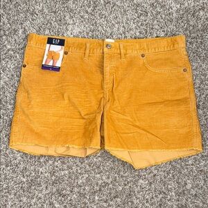 GAP Women's Mustard Corduroy Shorts